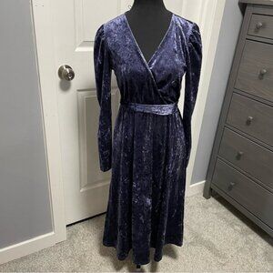 Selected Femme  Lucy Midi Velvet Dress